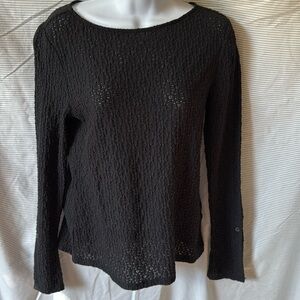 Textured-Knit Shimmer long sleeves